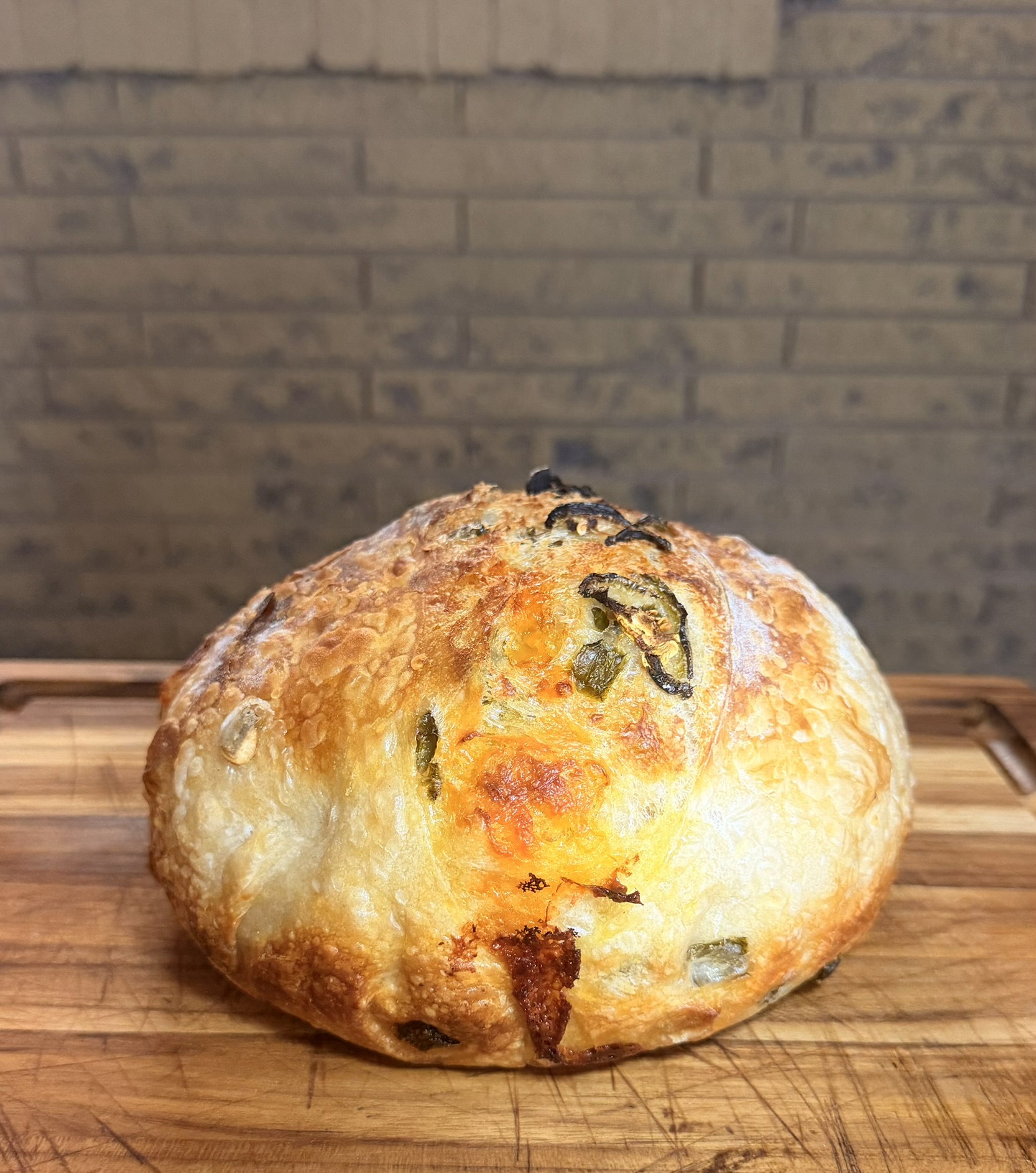 Hellapeño Cheese jalapeño cheddar sourdough